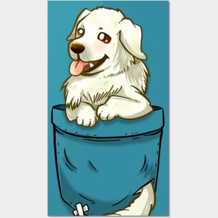 Pocket Great Pyrenees Dog Posters and Art